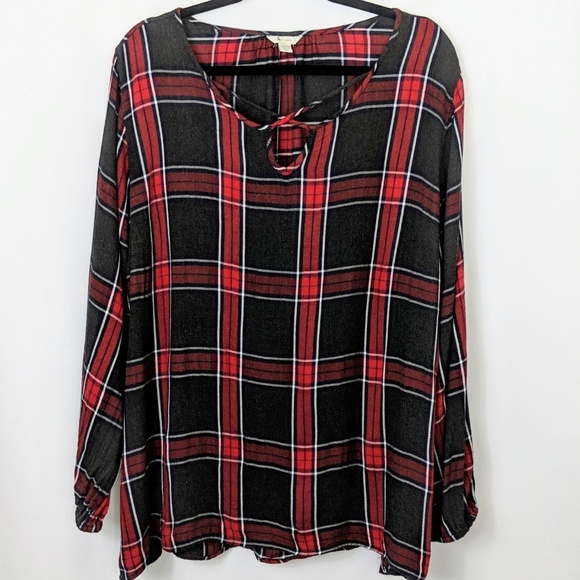 Cato Tops - EST. 1946 (Cato's) Plaid Long Sleeve Shirt 22/24